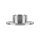 Wandflansch | Ø 77 x 5 mm | für Rohr Ø 33,7 mm | 3 x gelocht (Ø 6,5 mm) | Edelstahl