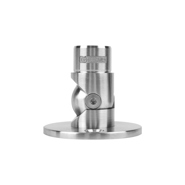 Gelenkverbinder | mit Wandflansch | für Rohr Ø 33,7 x 2 mm | Edelstahl