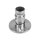 Gelenkverbinder | mit Wandflansch | für Rohr Ø 33,7 x 2 mm | Edelstahl