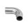 Abschlussbogen | flach | lang | für Rohr Ø 33,7 x 2 mm | geschlossen | Edelstahl