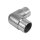 Steckecke | abgerundet | 90 Grad | für Rohr Ø 42,4 x 2 mm | Edelstahl