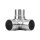 Steckecke | 90 Grad | mit Abgang | für Rohr Ø 42,4 x 2 mm | Edelstahl
