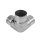 Steckecke | 90 Grad | mit Abgang | für Rohr Ø 42,4 x 2 mm | Edelstahl