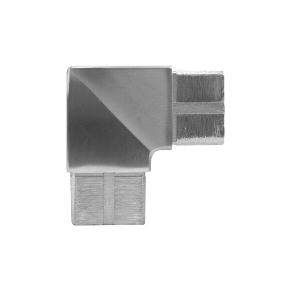 Steckecke | 90 Grad | für Rohr 40 x 40 x 2 mm | Edelstahl