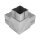 Steckecke | 90 Grad | mit Abgang | für Rohr 40 x 40 x 2 mm | Edelstahl