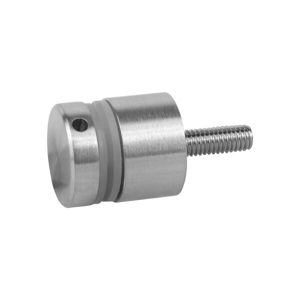 Punkthalter | flach | Ø 22 mm | Flachanschluss | Unterteil 15 mm | Edelstahl