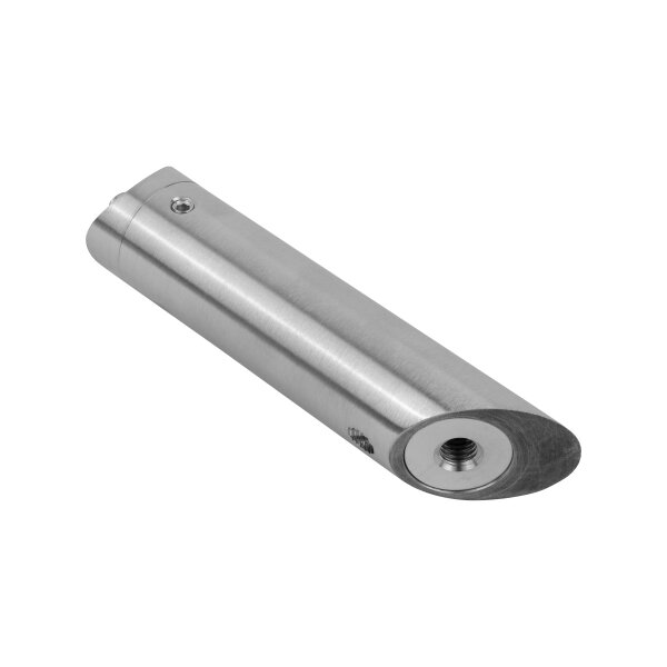 Türgriffstütze | 45 Grad | Ø 25 x 90 mm | für Rohr Ø 33,7 mm | Edelstahl