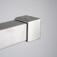 Wandanschluss | für Rohr 30 x 30 mm | Edelstahl