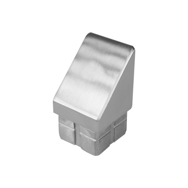 Stopfen | 45 Grad | für Rohr 40 x 40 x 2 mm | Edelstahl