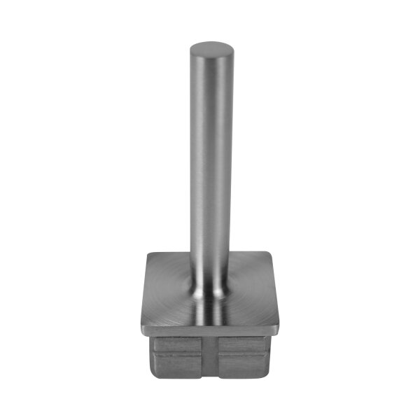Stopfen | flach | für Rohr 40 x 40 x 2,0 mm | Stütze (80 mm) | Edelstahl