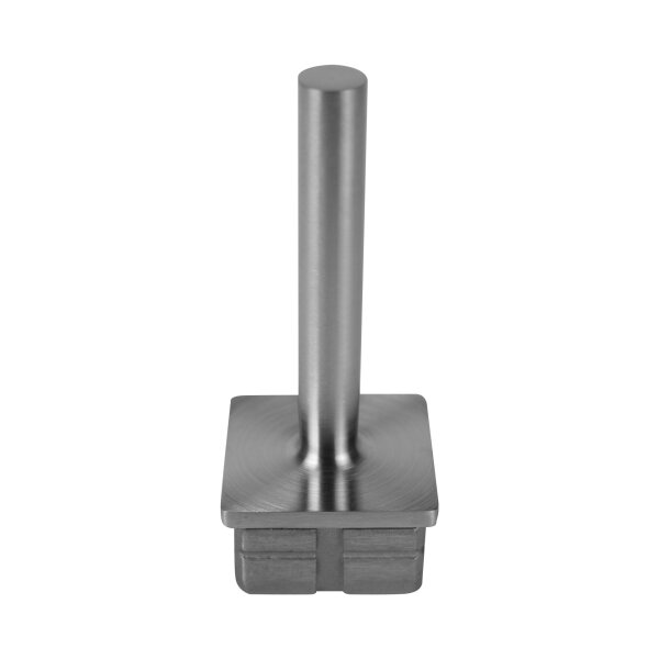 Stopfen | flach | für Rohr 40 x 40 x 3,0 mm | Stütze (80 mm) | Edelstahl