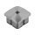 Stopfen | gewölbt | für Rohr 40 x 40 x 2 mm | M8 Innengewinde | Edelstahl