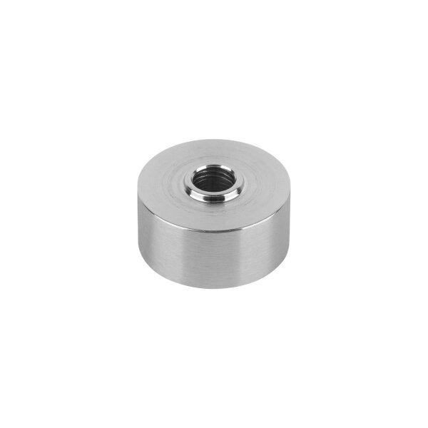Distanzstück | Ø 22 x 10,5 mm | mit Bohrung (Ø 6,1 mm) | für Punkthalter | Edelstahl