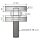Punkthalter | flach | Ø 30 mm | Flachanschluss | Unterteil 8 mm | Edelstahl