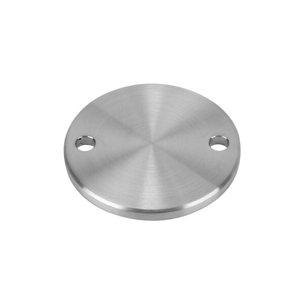 Ronde | Ø 100 x 8 mm | 2 x gelocht (Ø 11 mm) | Kante gefast | V4A