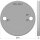 Ronde | Ø 100 x 8 mm | 2 x gelocht (Ø 11 mm) | Kante gefast | V4A