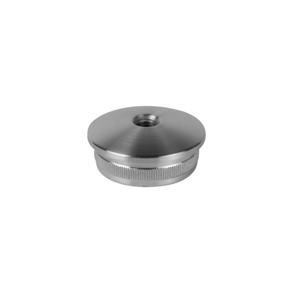 Stopfen | gewölbt | für Rohr Ø 42,4 x 2 mm | M8 Innengewinde | V4A