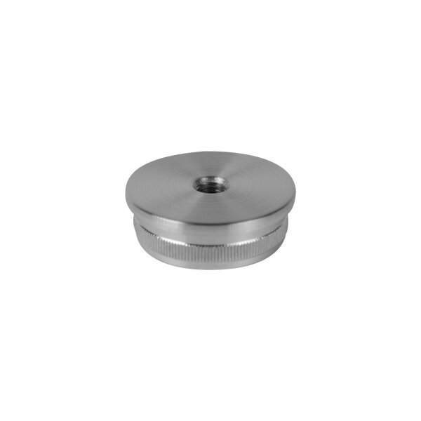 Stopfen | flach | Rohr Ø 42,4 x 2 mm | M8 Innengewinde | V4A