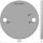 Ronde | Ø 100 x 6 mm | 2 x gelocht (Ø 11 mm) | V4A