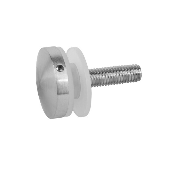 Punkthalter | gewölbt | Ø 30 mm | ohne Unterteil | Edelstahl