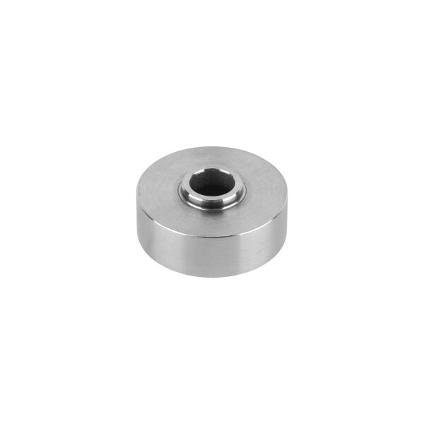 Distanzstück | Ø 30 x 10 mm | mit Bohrung (Ø 8,5 mm) | für Punkthalter | Edelstahl