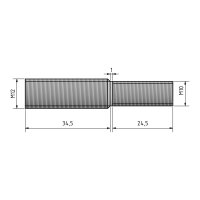 Gewindeadapter | M10 / M12 | 24,5 mm - 34,5 mm | Edelstahl