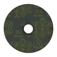 Schleiffiberscheibe 125 x 22 mm - Korn 40 - Keramik