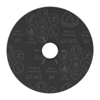 Schleiffiberscheibe 125 x 22 mm - Korn 80 - Zirkon