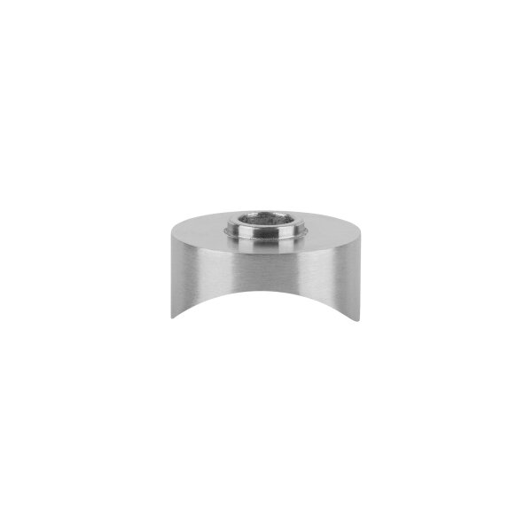 Unterteil | Ø 30 mm | Anschluss an Rohr Ø 33,7 mm | mit Bohrung (Ø 8,5 mm) | für Punkthalter | Edelstahl