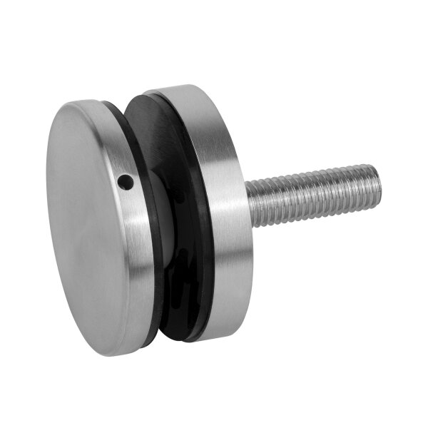Punkthalter | flach | Ø 52 mm | Flachanschluss | Unterteil 10 mm | Edelstahl