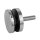 Punkthalter | flach | Ø 52 mm | Flachanschluss | Unterteil 10 mm | Edelstahl