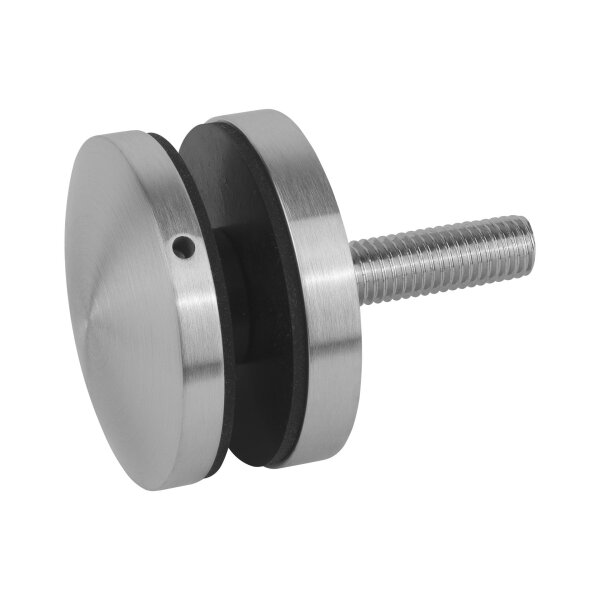 Punkthalter | gewölbt | Ø 52 mm | Flachanschluss | Unterteil 10 mm | Edelstahl