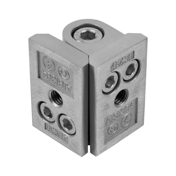 Glasklemmenscharnier | für Modell 40 (43500) | Edelstahl