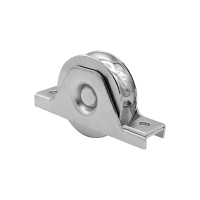 Stahl Laufrolle mit U-Profil und Halter | Ø 78 mm...