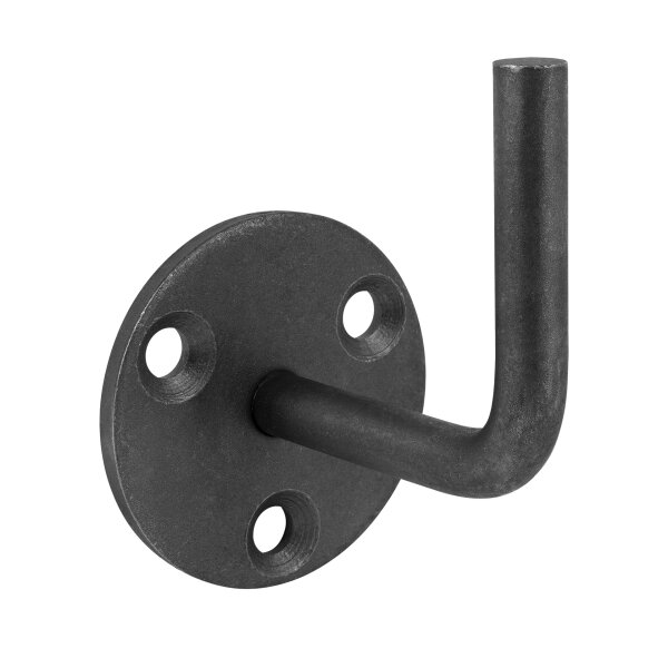 Handlaufträger | 3 x gelocht (9 mm) | gesenkt | zum Anschweißen | Ø 70 mm | Stahl