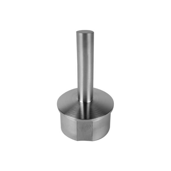 Stopfen | gewölbt | für Rohr Ø 42,4 x 2,0 mm | Stütze (50 mm) | Edelstahl