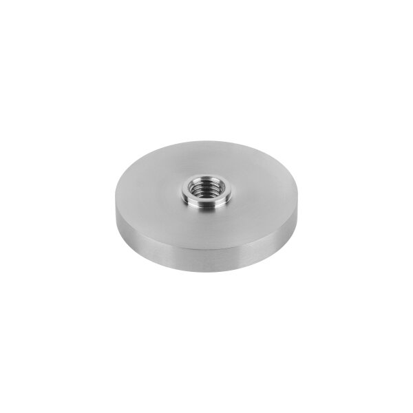 Distanzstück | Ø 52 x 8 mm | mit Gewinde (M10) | für Punkthalter | Edelstahl