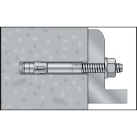 Stahl Bolzenanker M16 x 140 mm