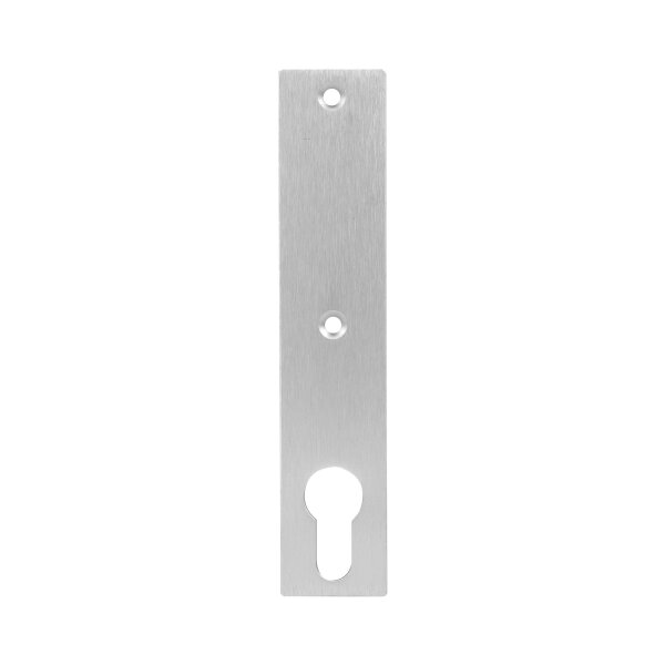 Drückerschild | eckig | 32 x 156 x 6 mm | BLIND | Schraubenabstand: 67 mm | Aluminium