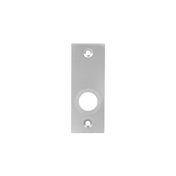 Drückerschild | eckig | 32 x 85 x 6 mm | Schraubenabstand: 67 mm | Aluminium