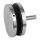Punkthalter | flach | Ø 72 mm | Flachanschluss | Unterteil 10 mm | Edelstahl