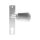 Knauf | fest | mit Drückerschild (32 x 156 x 6 mm) | eckig | Enfernung: 72 mm | Schraubenabstand: 67 mm | Aluminium