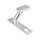 Knauf | fest | mit Drückerschild (32 x 156 x 6 mm) | eckig | Enfernung: 72 mm | Schraubenabstand: 67 mm | Aluminium