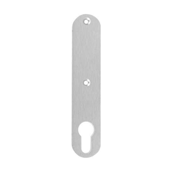 Drückerschild | rund | 32 x 156 x 6 mm | BLIND | Schraubenabstand: 67 mm | Aluminium