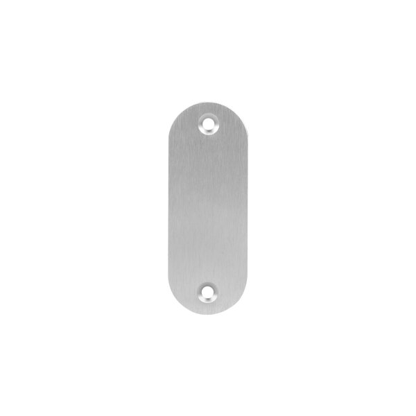 Drückerschild | rund | 32 x 85 x 6 mm | BLIND | Schraubenabstand: 67 mm | Aluminium