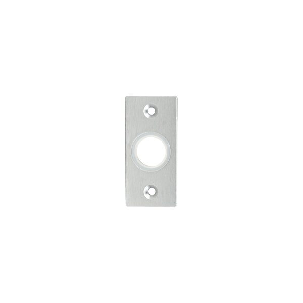 Drückerschild | eckig | 32 x 68 x 6 mm | Schraubenabstand: 50 mm | Aluminium