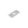 Drückerschild | eckig | 32 x 68 x 6 mm | Schraubenabstand: 50 mm | Aluminium