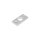 Drückerschild | eckig | 32 x 68 x 6 mm | Schraubenabstand: 50 mm | Aluminium