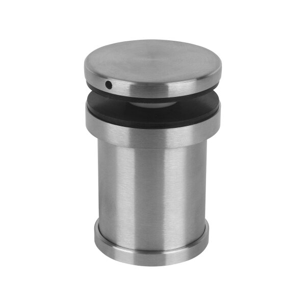 Punkthalter | flach | Ø 52 mm | mit Wandkonsole | Unterteil 50 - 52 mm | Edelstahl