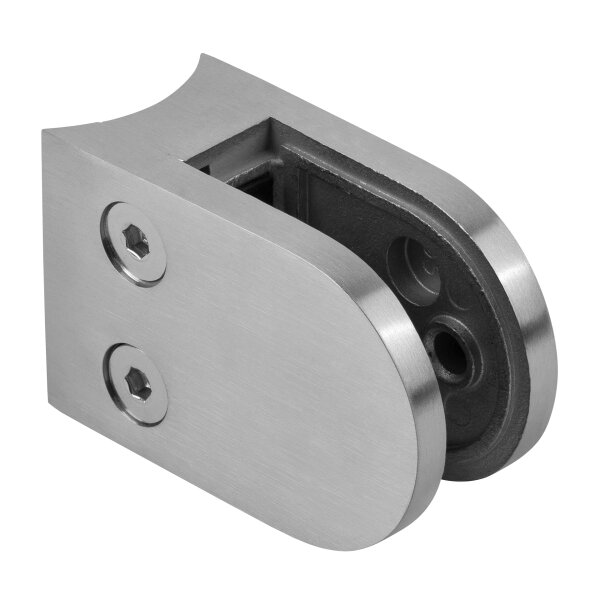 Glasklemme | Modell 55 | 45 x 63 x 31 mm | mit AbZ | für Rohr Ø 48,3 mm | 8,00 mm | Edelstahl